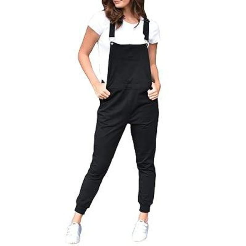 Swoveralls Sweatpant Overalls Large Black Unisex Jogger Athleisure Streetwear